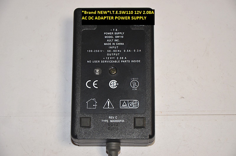 *Brand NEW*I.T.E.12V 2.08A SW110 AC DC ADAPTER POWER SUPPLY